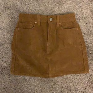 Brown pacsun curdory skirt